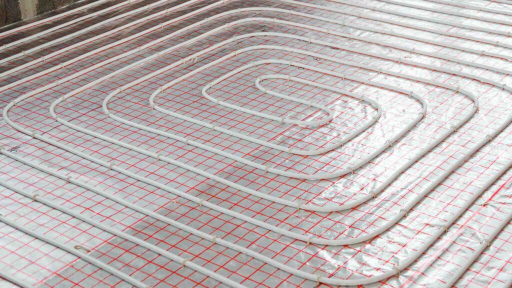 Underfloor heating system installation